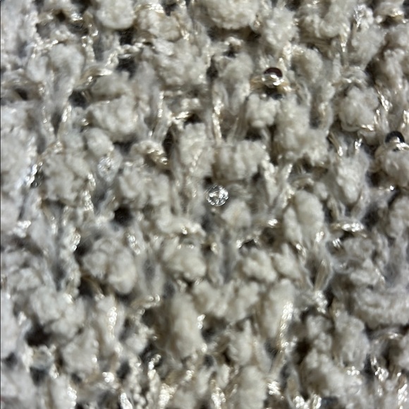 Cream Oversized Cardigan with Balloon Sleeves - Picture 7 of 7